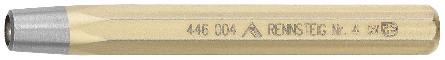 Un crayon hexagonal portant l'inscription « 446 004 RENNSTEIG N° 4 ».
