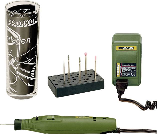 Appareil de gravure + accessoires, + mallette 11 pièces Proxxon Micromot GG12 28 635 18 W