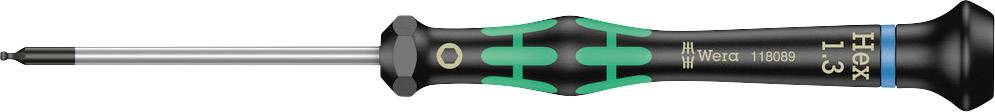 Tournevis noir et vert avec une poignée ergonomique et un embout fin, adapté aux travaux de précision.