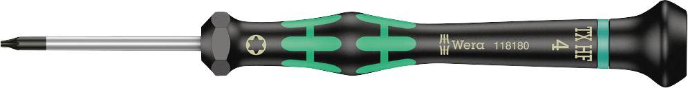 Wera 2067 pour l'électronique et la mécanique de précision Tournevis Torx Taille (tournevis) T 4 Longueur de la lame: 40 mm