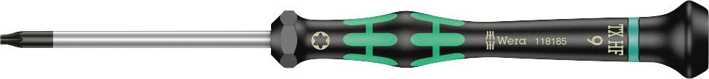 Tournevis à manche vert et noir avec embout Torx, numéro de modèle 'TX 6 HF', adapté aux travaux de précision.