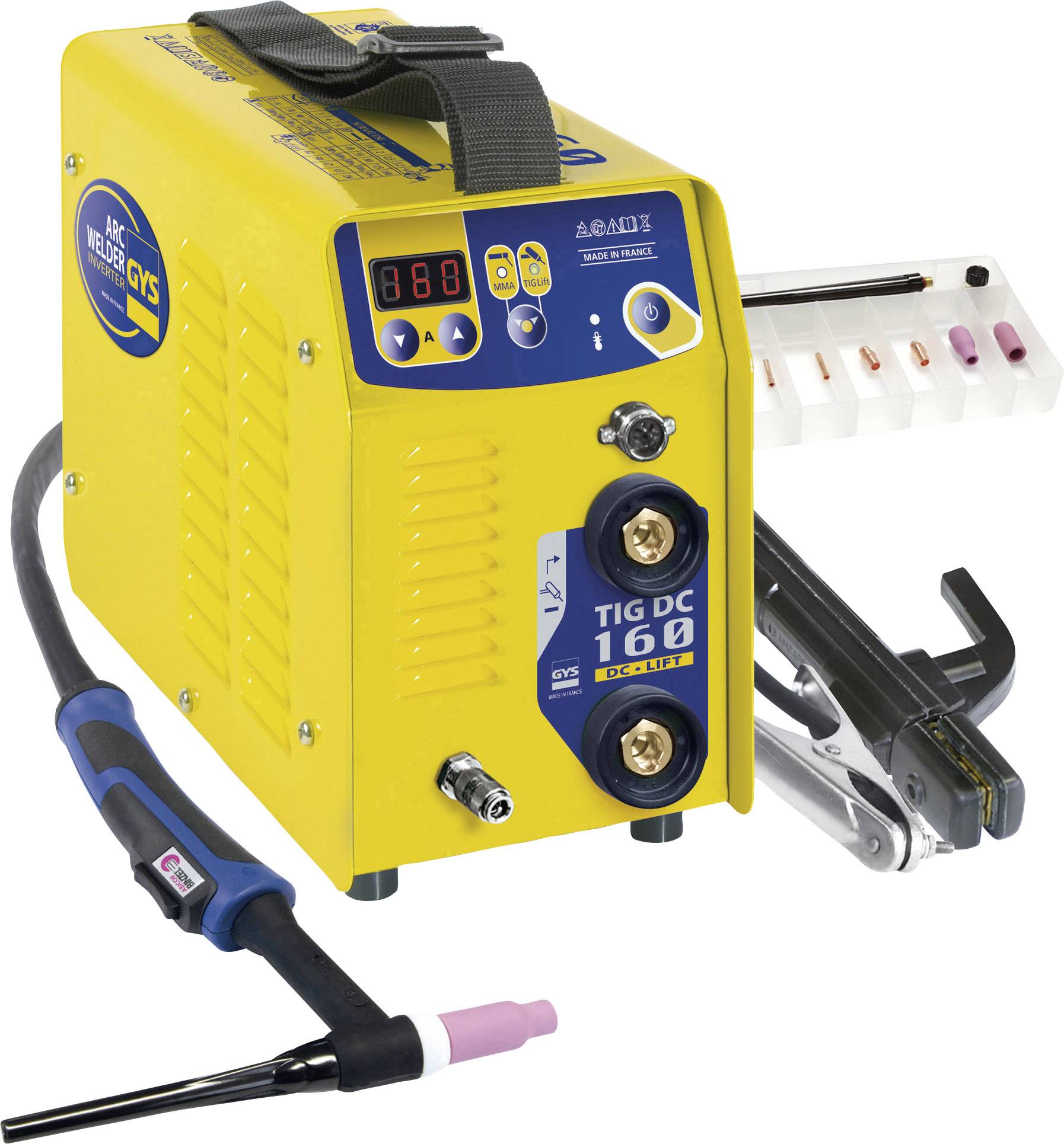 Poste de soudage Inverter avec accessoires GYS TIG 160 011106 20 - 160 A 1 pc(s)