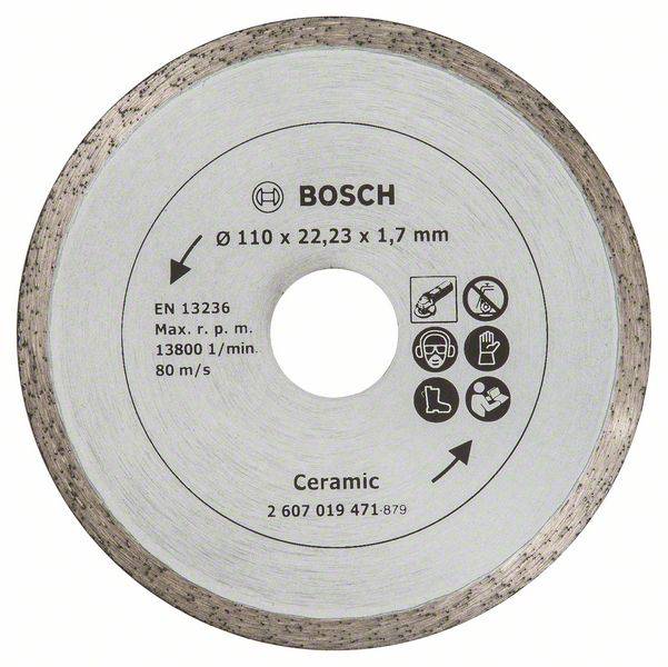Disque diamant carrelage Ø110 mm Bosch TS 2607019471