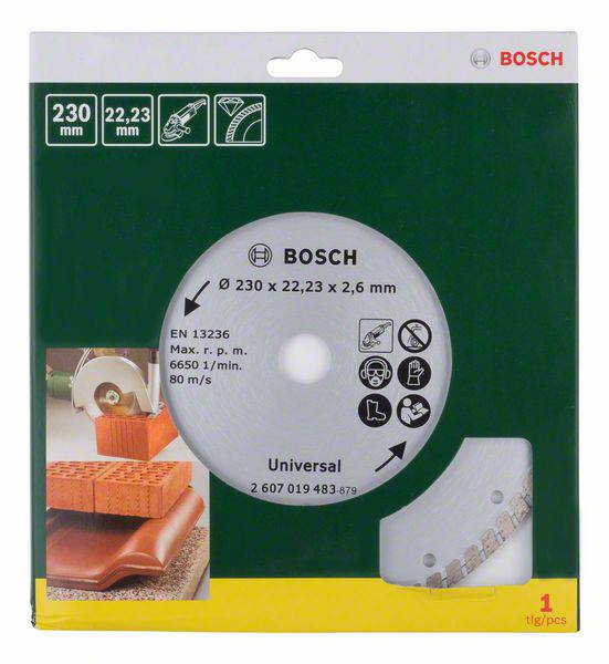 Disque diamant Turbo pour meuleuse Ø230mm Bosch 2607019483