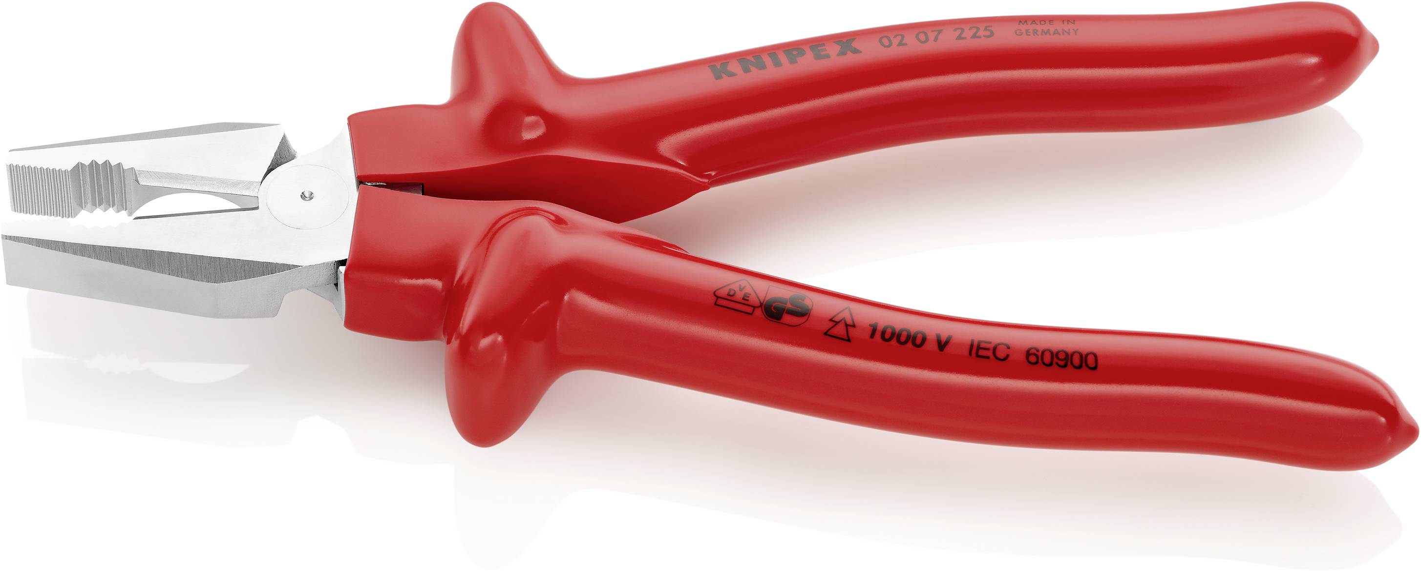Knipex 02 07 225 pour l'atelier Pince universelle à forte démultiplication 225 mm DIN ISO 5746
