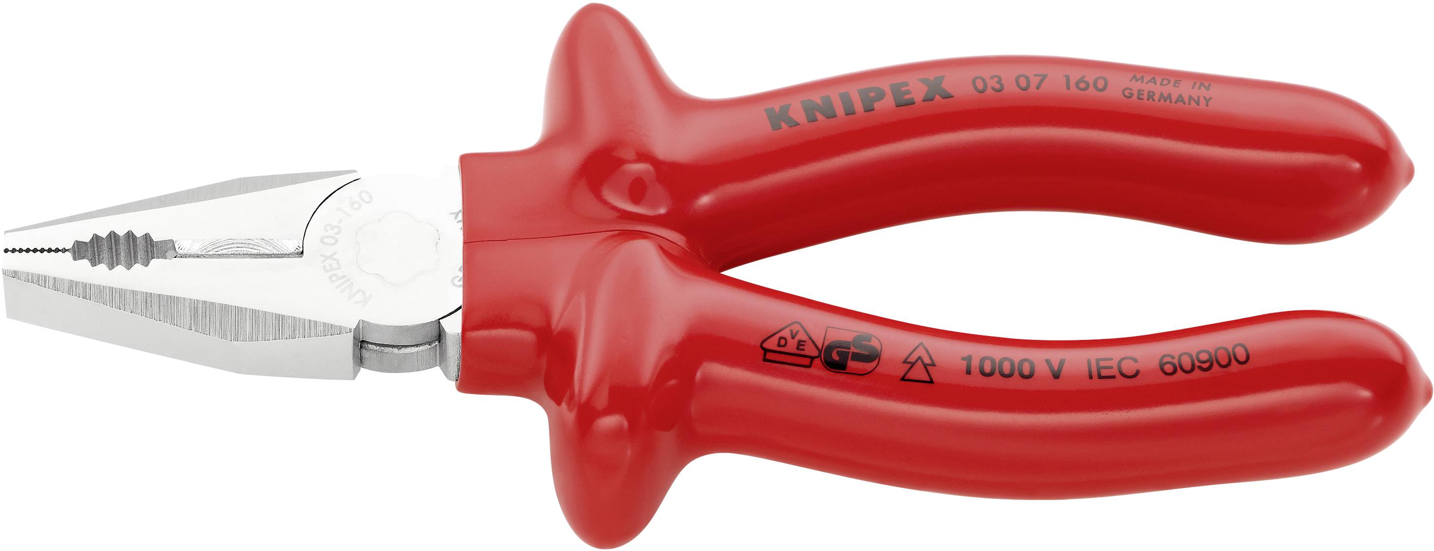 Knipex 03 07 160 VDE Pince universelle 160 mm DIN ISO 5746, DIN EN 60900