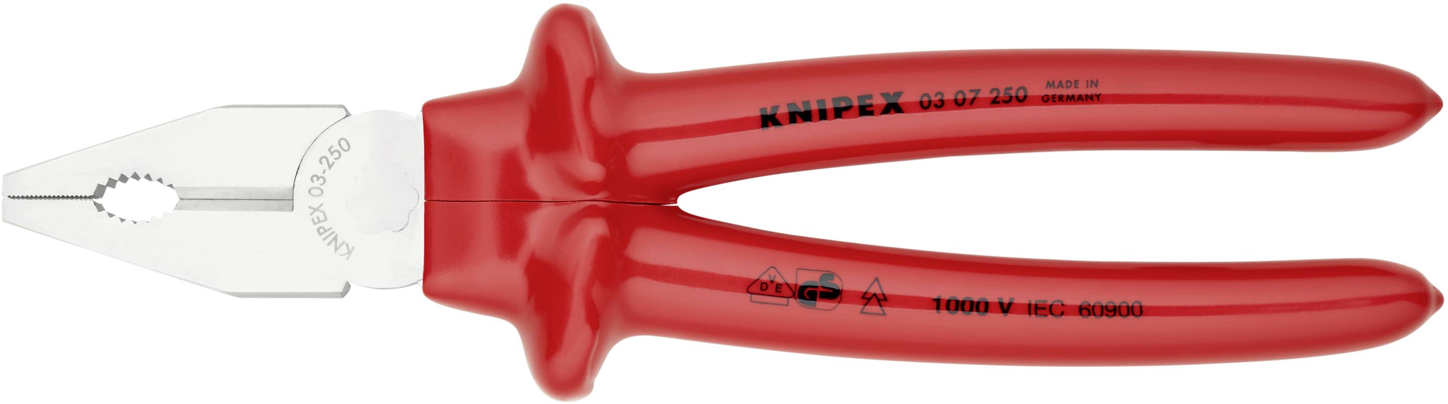 Knipex 03 07 250 VDE Pince universelle 250 mm DIN ISO 5746, DIN EN 60900