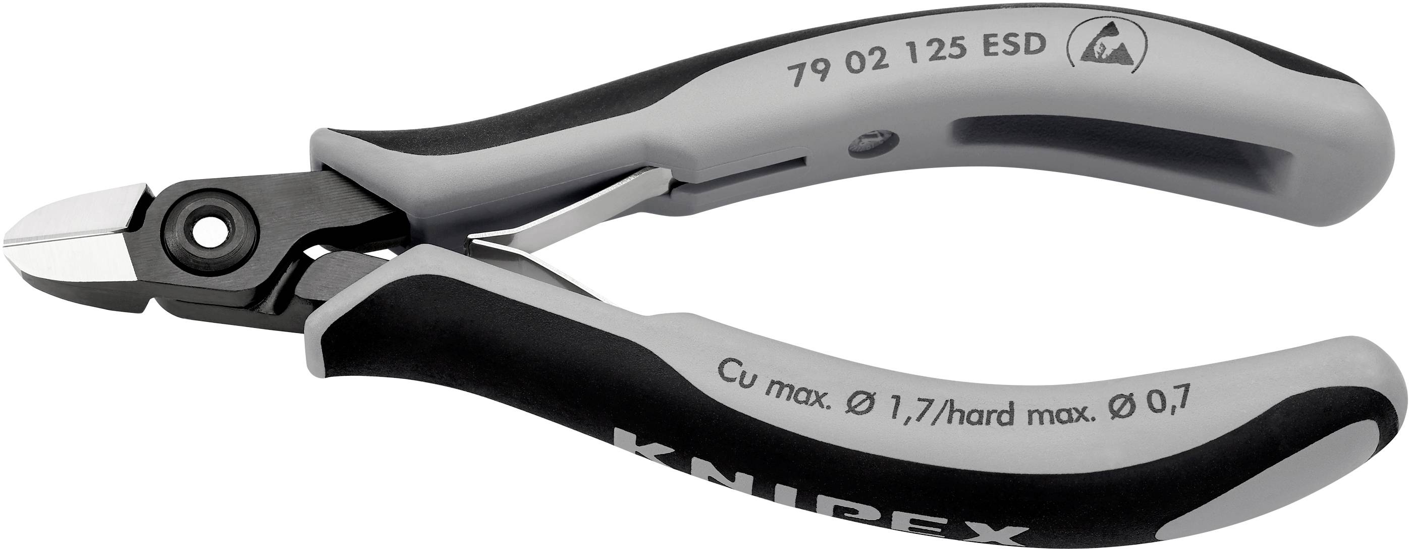 Pince coupante diagonale avec facette Knipex 79 02 125 ESD 125 mm 1 pc(s)