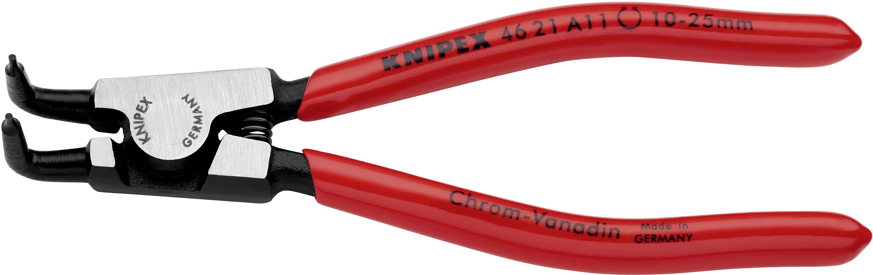 Knipex 46 21 A11 Pince pour circlips Adapté pour (pinces pour circlips) circlips extérieurs 10-25 mm Forme de la panne (détails)