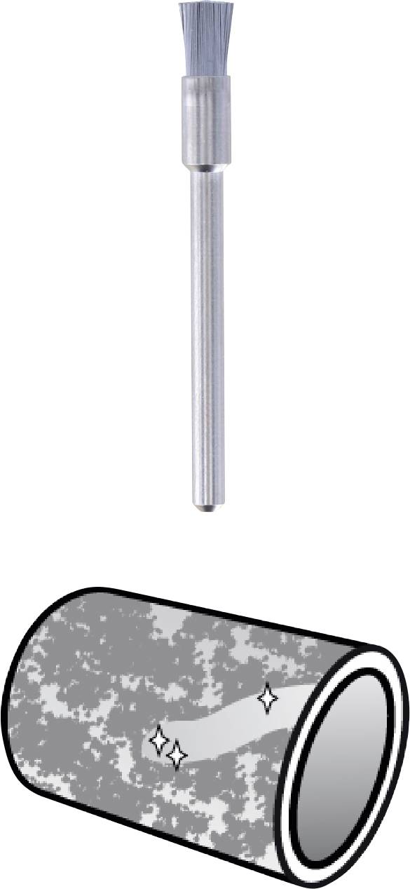 Brosse métallique Ø 3,2 mm Dremel 26150443JA x 3 pcs