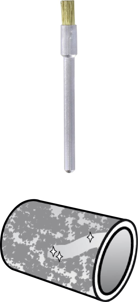 Brosse en laiton Ø3,2 mm Dremel 537 x3pcs