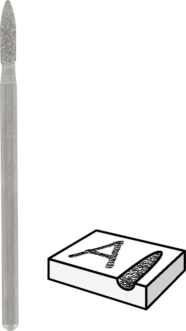 Une lime métallique à côté d'un rectangle blanc portant l'inscription 'A1'.