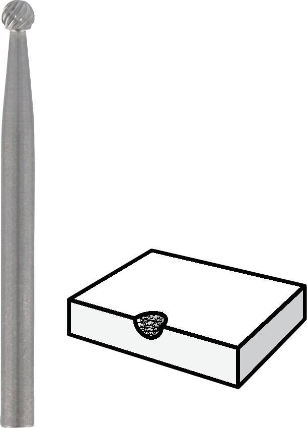 Un fraiseur et un dessin schématique d'une forme avec un évidement, illustrant le processus de coupe lors de l'usinage.