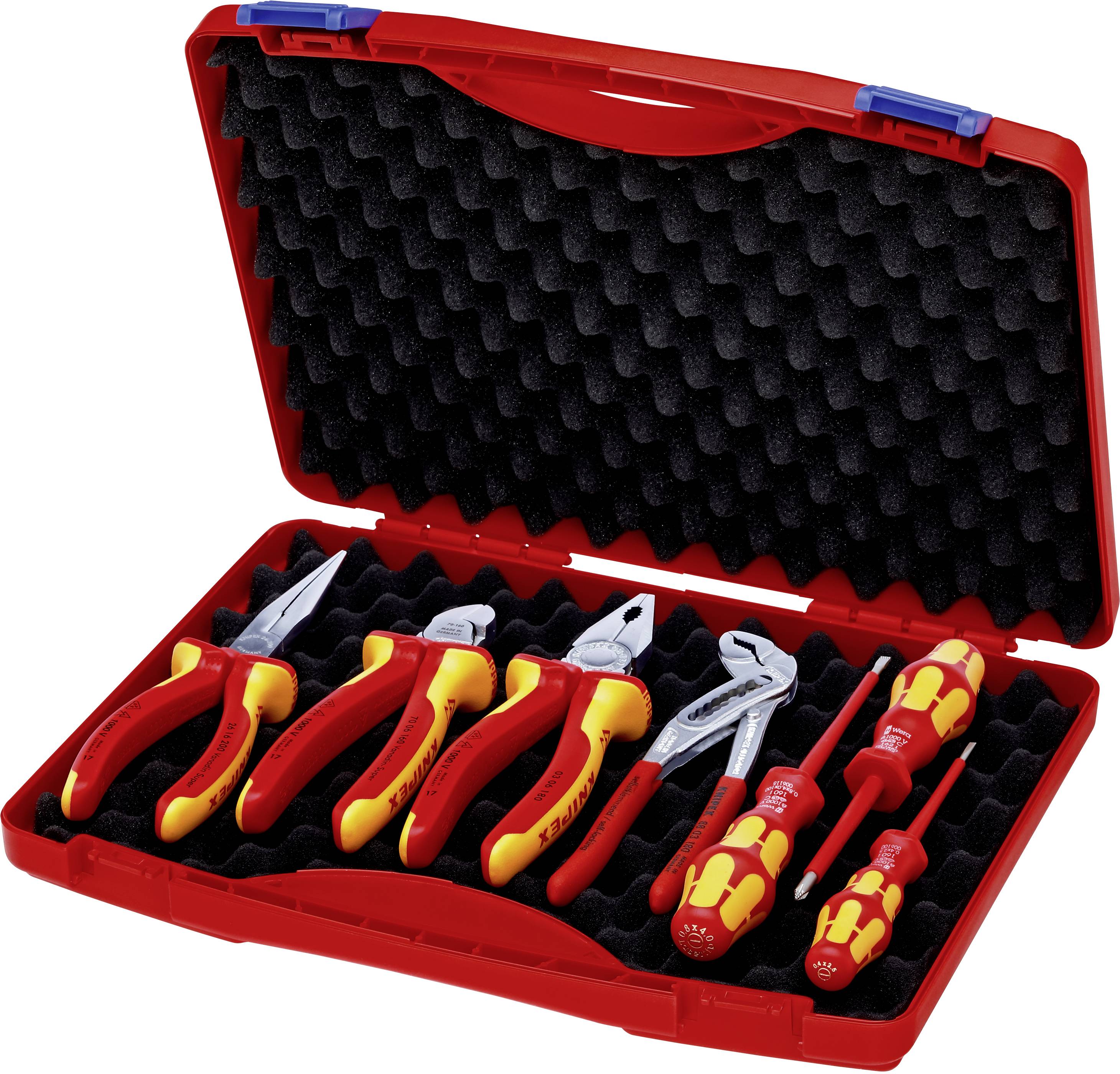 Knipex 00 21 15 Jeu d'outils VDE en valise 7 pièces