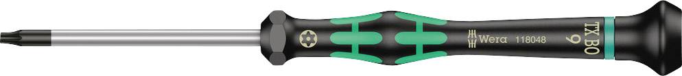 Tournevis à poignée ergonomique, vert et noir, avec embout en forme d'étoile. Adapté pour les vis Torx.