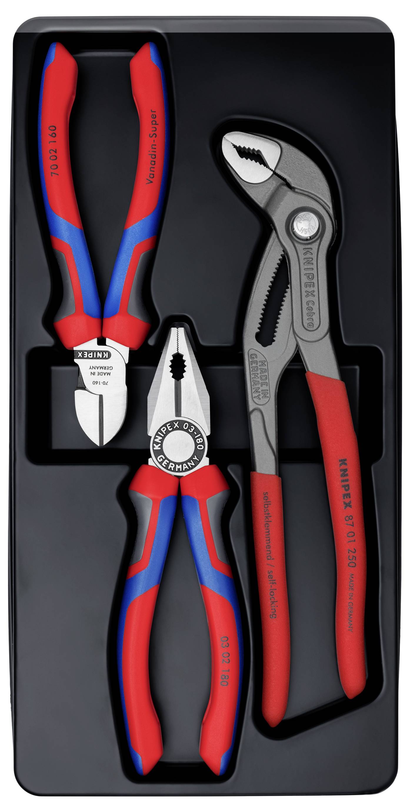 Jeu de 3 pinces Knipex 00 20 09 V01 Bestseller