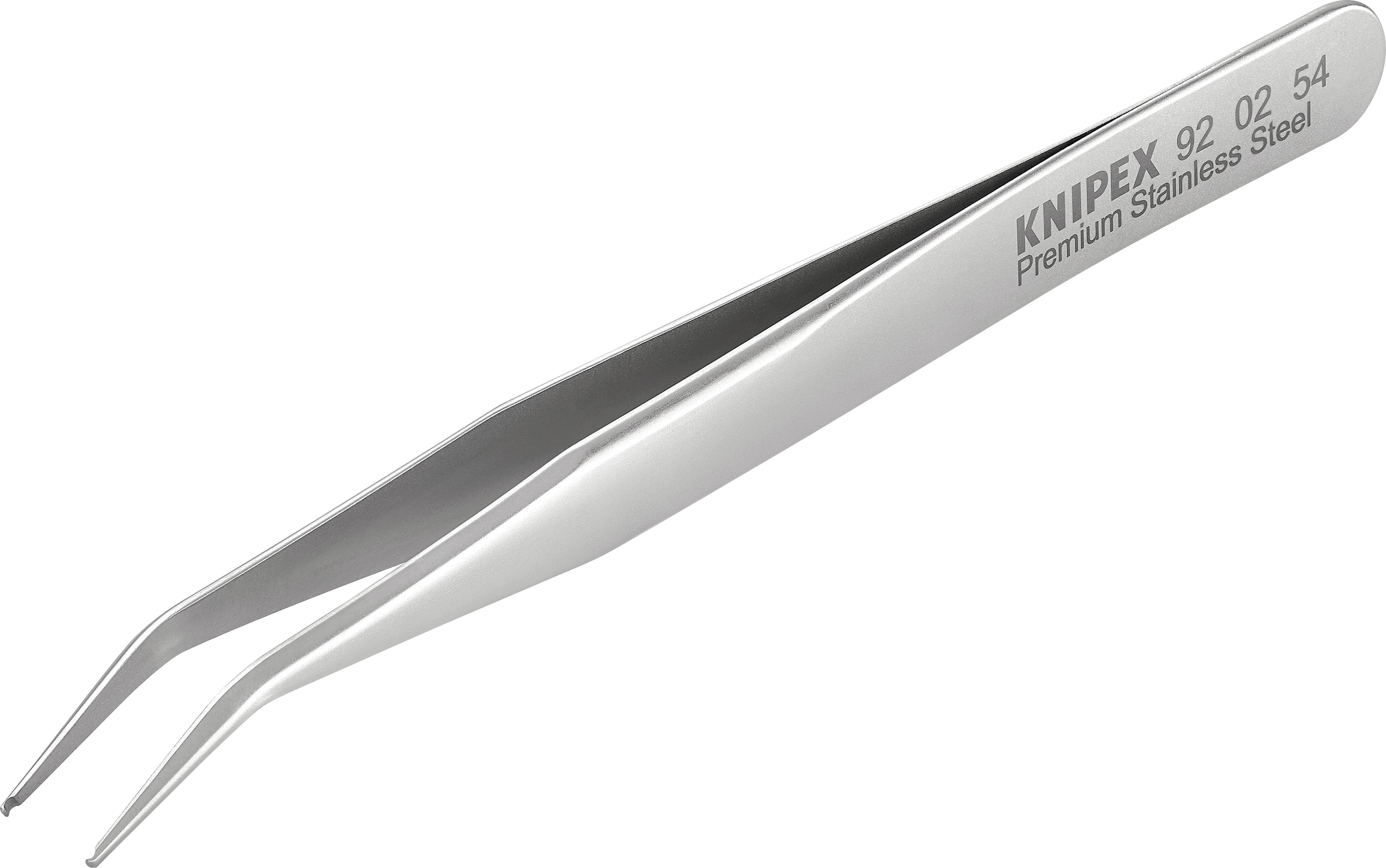 Knipex 92 02 54 Pince brucelle CMS pointue, courbée à 45° 115 mm