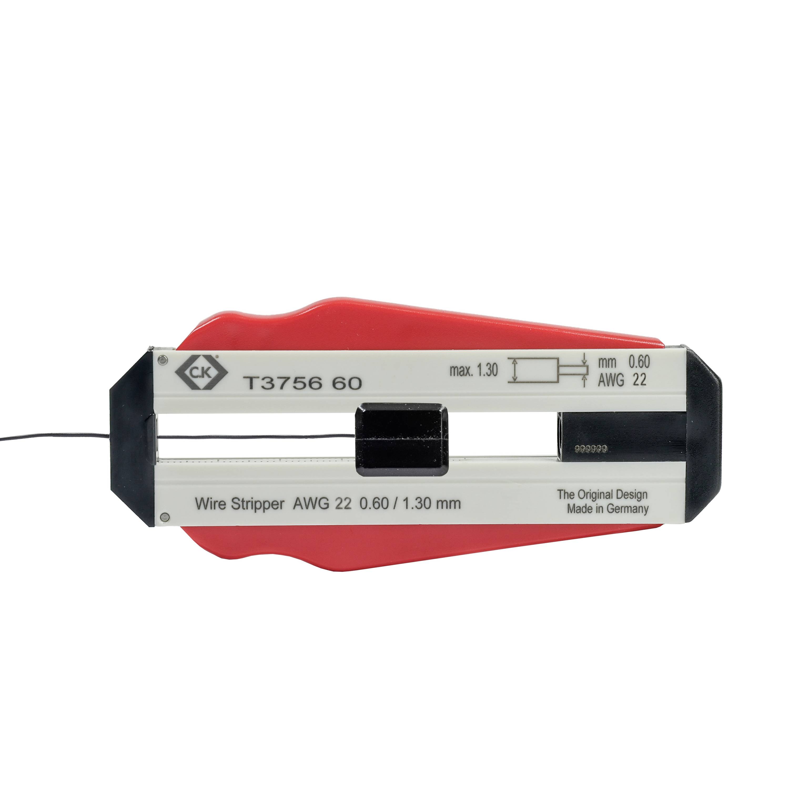 Dénudeur de fil C.K T3756 60 adapté pour Fils en PVC, Fils PTFE 0.60 mm (max)