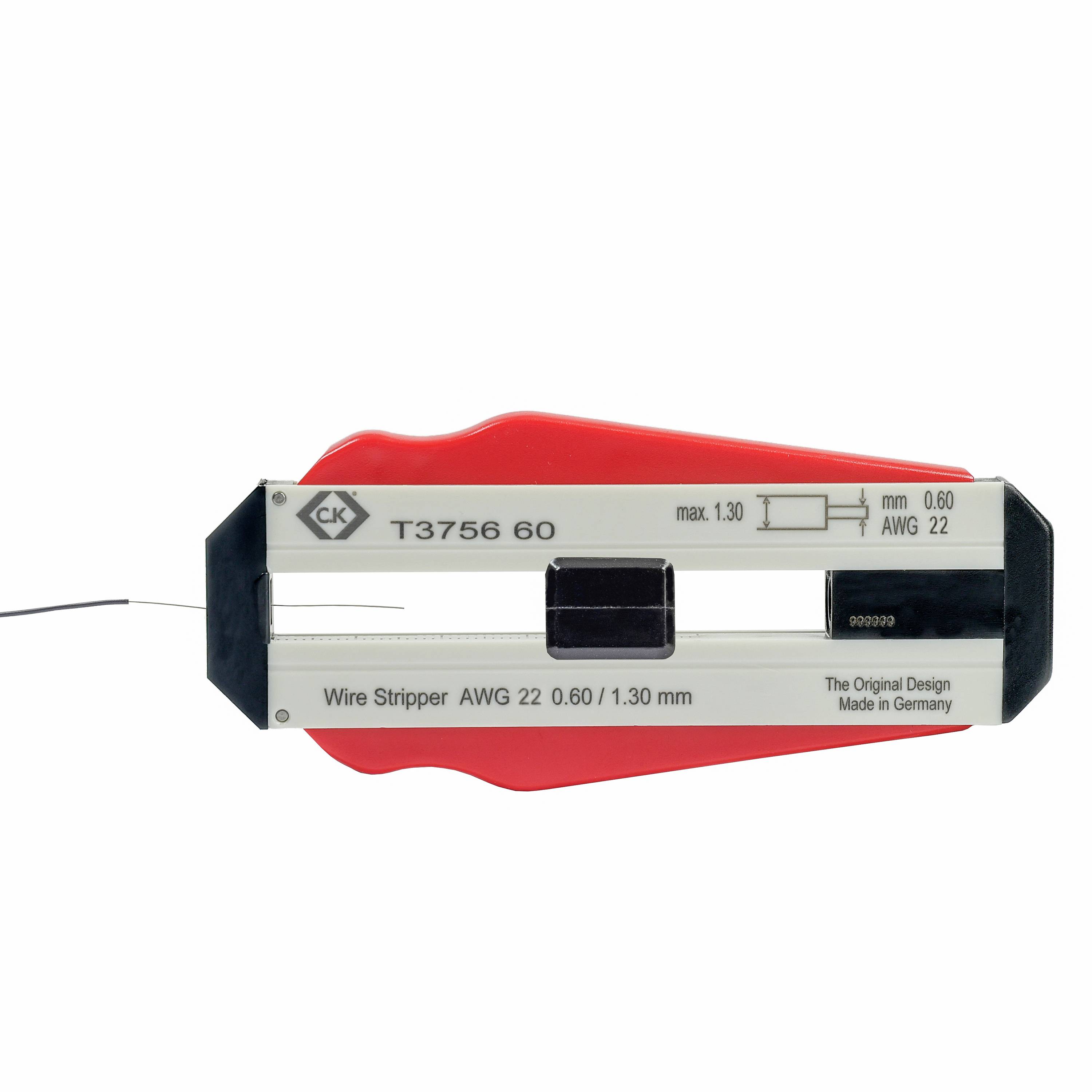 Dénudeur de fil C.K T3756 60 adapté pour Fils en PVC, Fils PTFE 0.60 mm (max)