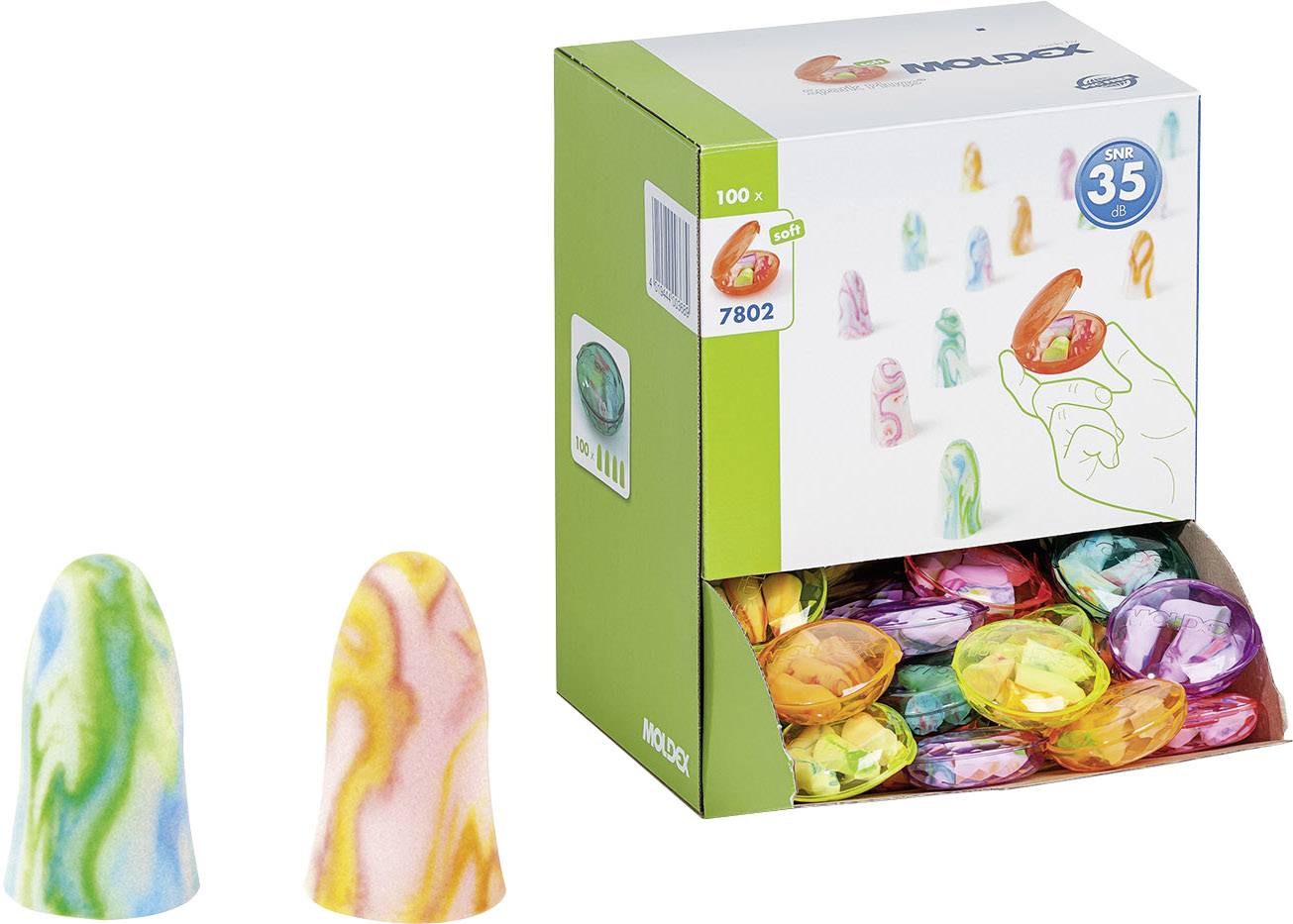 Bouchons d'oreille 35 dB Moldex SPARK PLUGS 780201 200 paires
