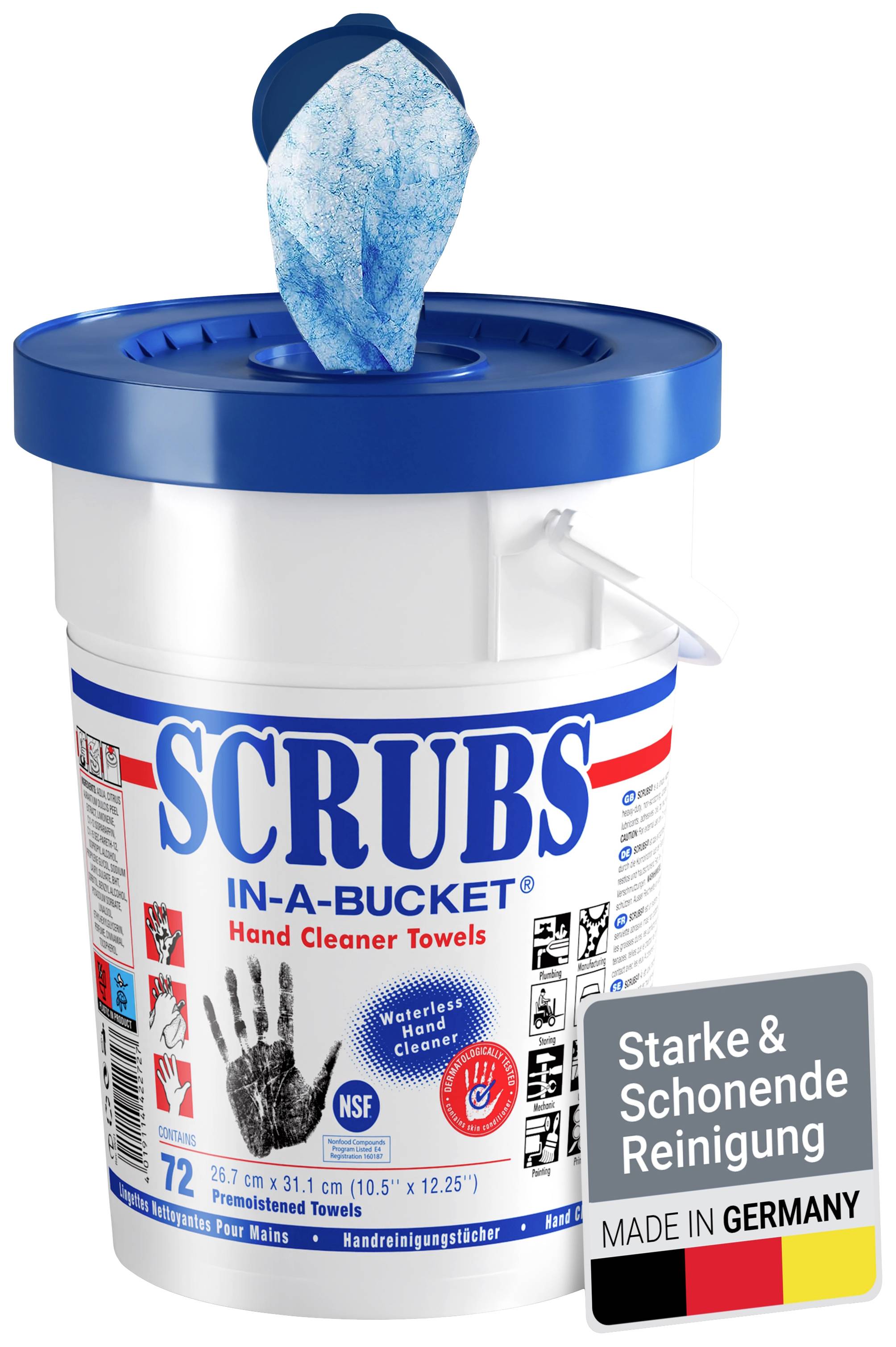 Lot de 72 lingettes nettoyantes pour les mains Scrubs 72 pc(s) Scrubs