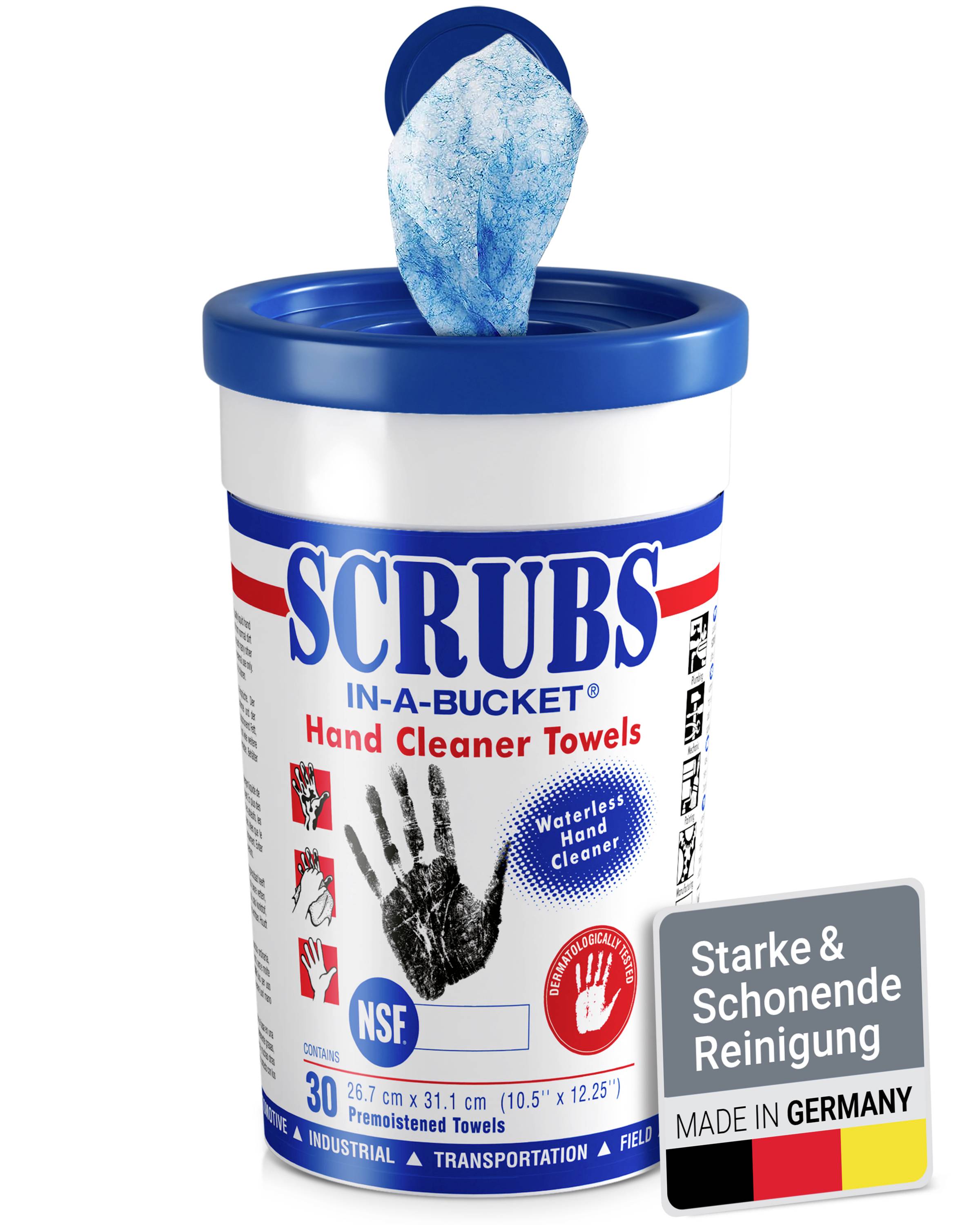 Lingettes nettoyantes pour les mains 30 pc(s) Scrubs