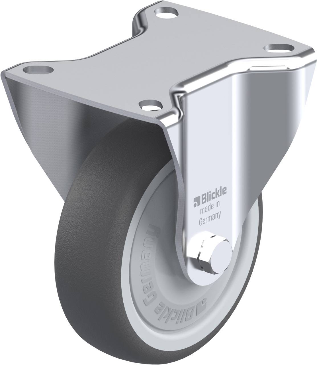 Roulette fixe diamètre 100 mm en polyuréthane