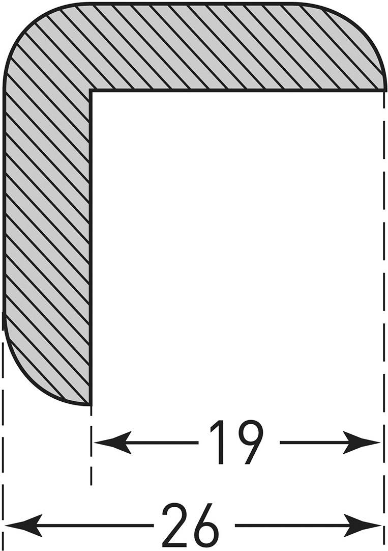 Protection d'angle MORION - Protection des arêtes jaune/noir Moravia 422.26.236