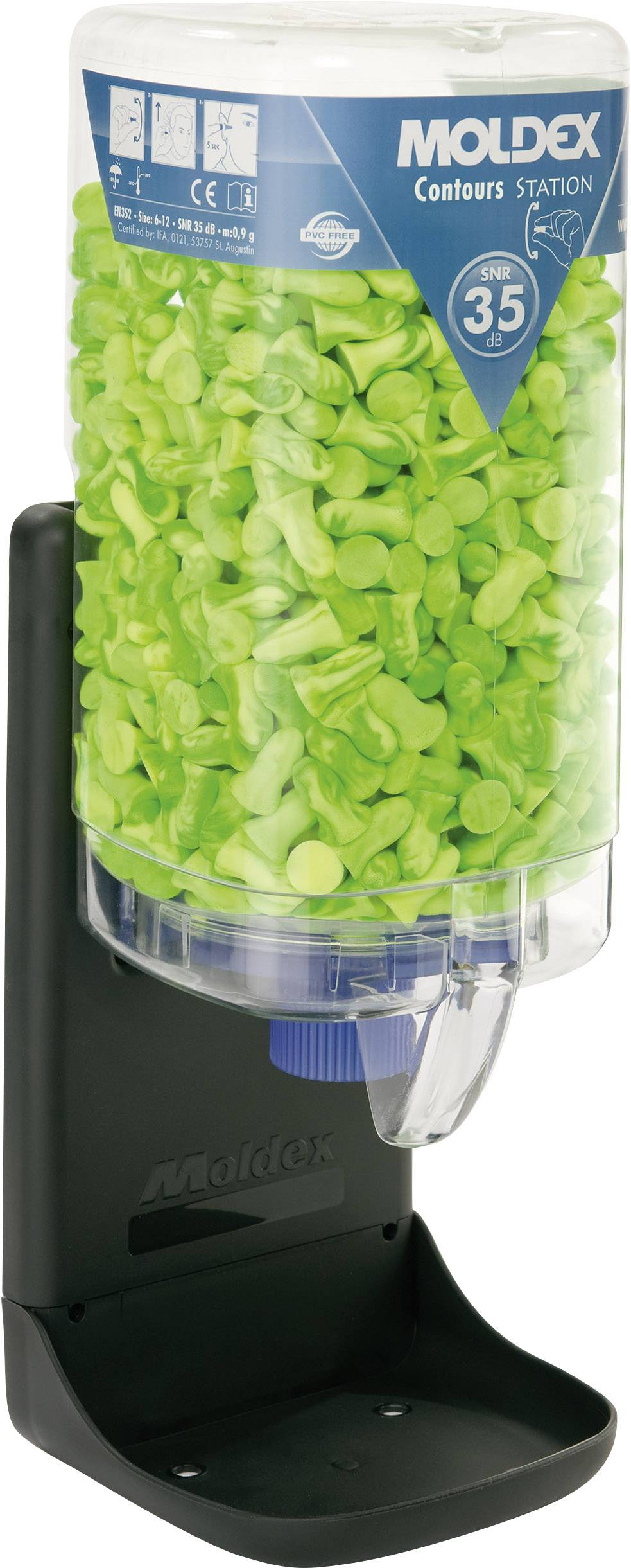 Distributeur de bouchons d'oreille 35 dB Moldex Contours 745001 500 paires