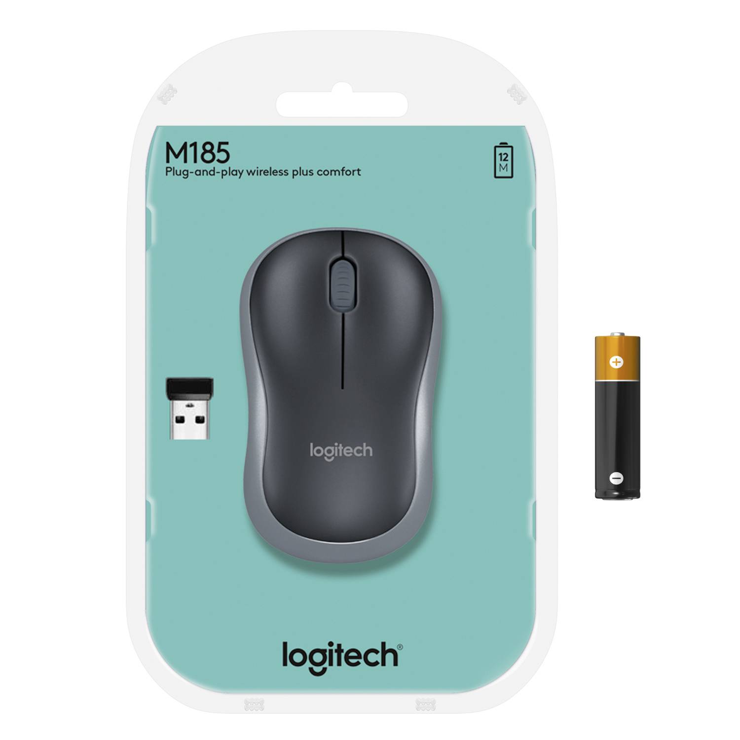 Souris optique Logitech M185 gris