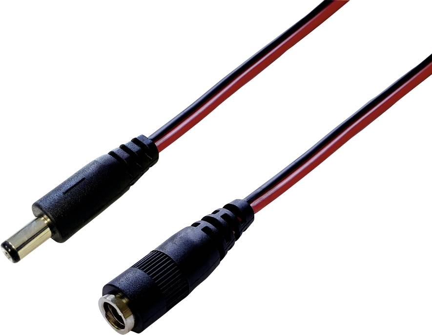 Rallonge basse tension BKL Electronic 072076 DC mâle - DC femelle 5.5 mm 2.1 mm 5.5 mm 2.5 mm 3.00 m 1 pc(s)