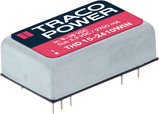 Convertisseur CC/CC pour circuits imprimés TracoPower THD 15-2422WIN Nbr. de sorties: 2 x 24 V/DC 12 V/DC, -12 V/DC 625 mA 15 W