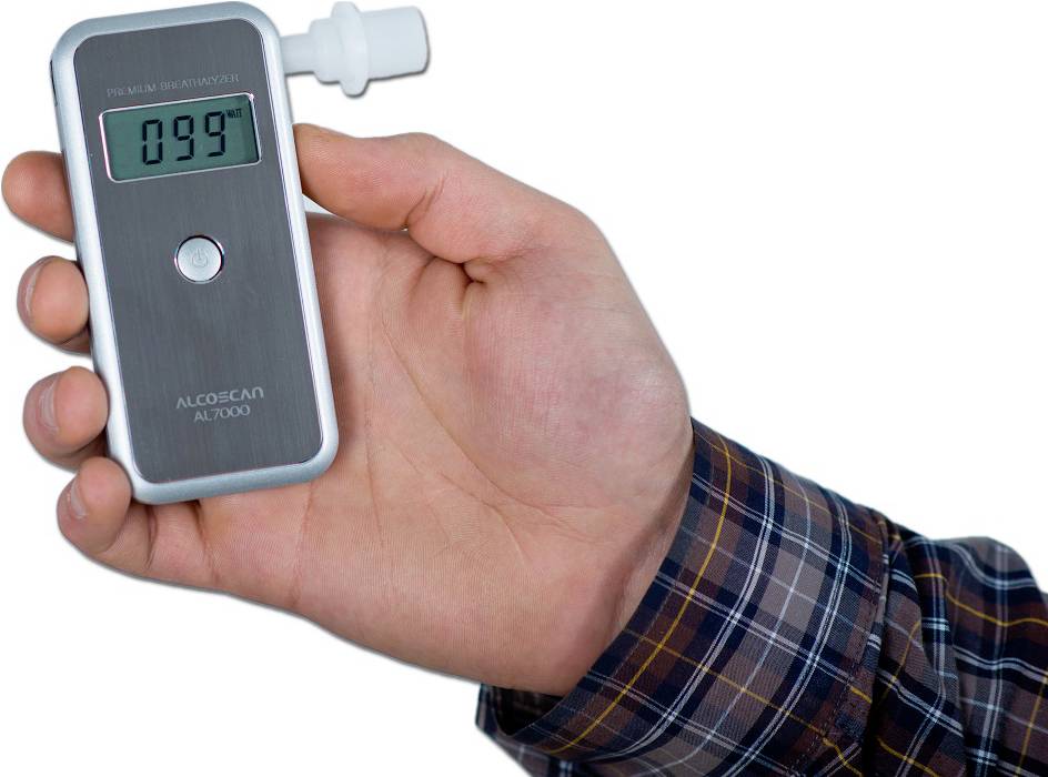 Ethylomètre ACE 107045 argent avec capteur interchangeable, avec écran