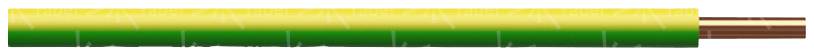 Fil de câblage H07V-U Faber Kabel 040126 1 x 6 mm² vert, jaune Marchandise vendue au mètre