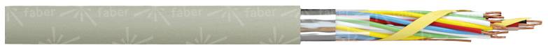 Faber Kabel 100025 Câble téléphone J-Y(ST)Y 20 x 2 x 0.6 mm gris Marchandise vendue au mètre