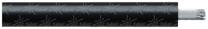 Faber Kabel 050159 Câble à gaine caoutchouc NSGAFOEU 1,8/3 KV 1 x 4 mm² noir Marchandise vendue au mètre