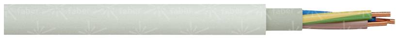 Câble gainé Faber Kabel 20024-50 NYM-J 5 G 2.50 mm² gris 50 m