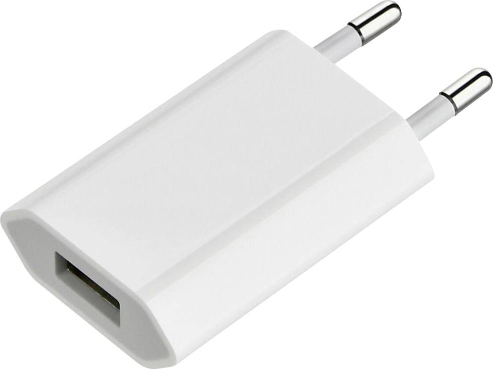 Apple 5W USB Power Adapter Adaptateur de charge Adapté pour type d'appareil Apple: iPhone, iPod MD813ZM/A (B)