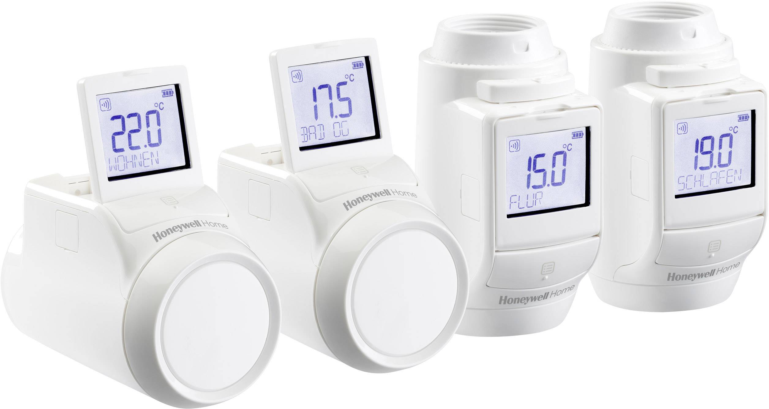 Pack de têtes thermostatiques Honeywell Honeywell evohome THR0924HRT jeu de 4