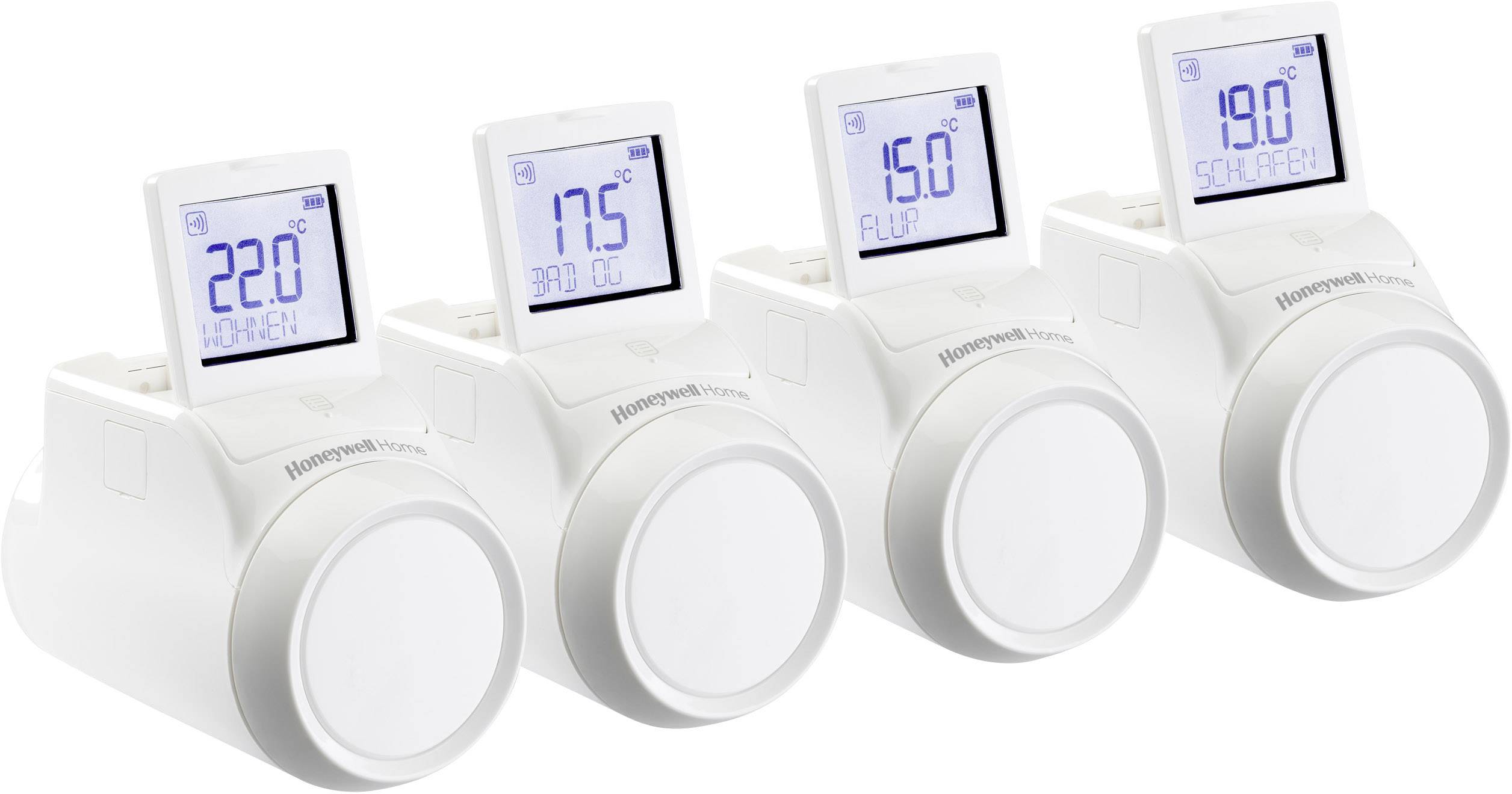 Pack de têtes thermostatiques Honeywell Honeywell evohome THR0924HRT jeu de 4