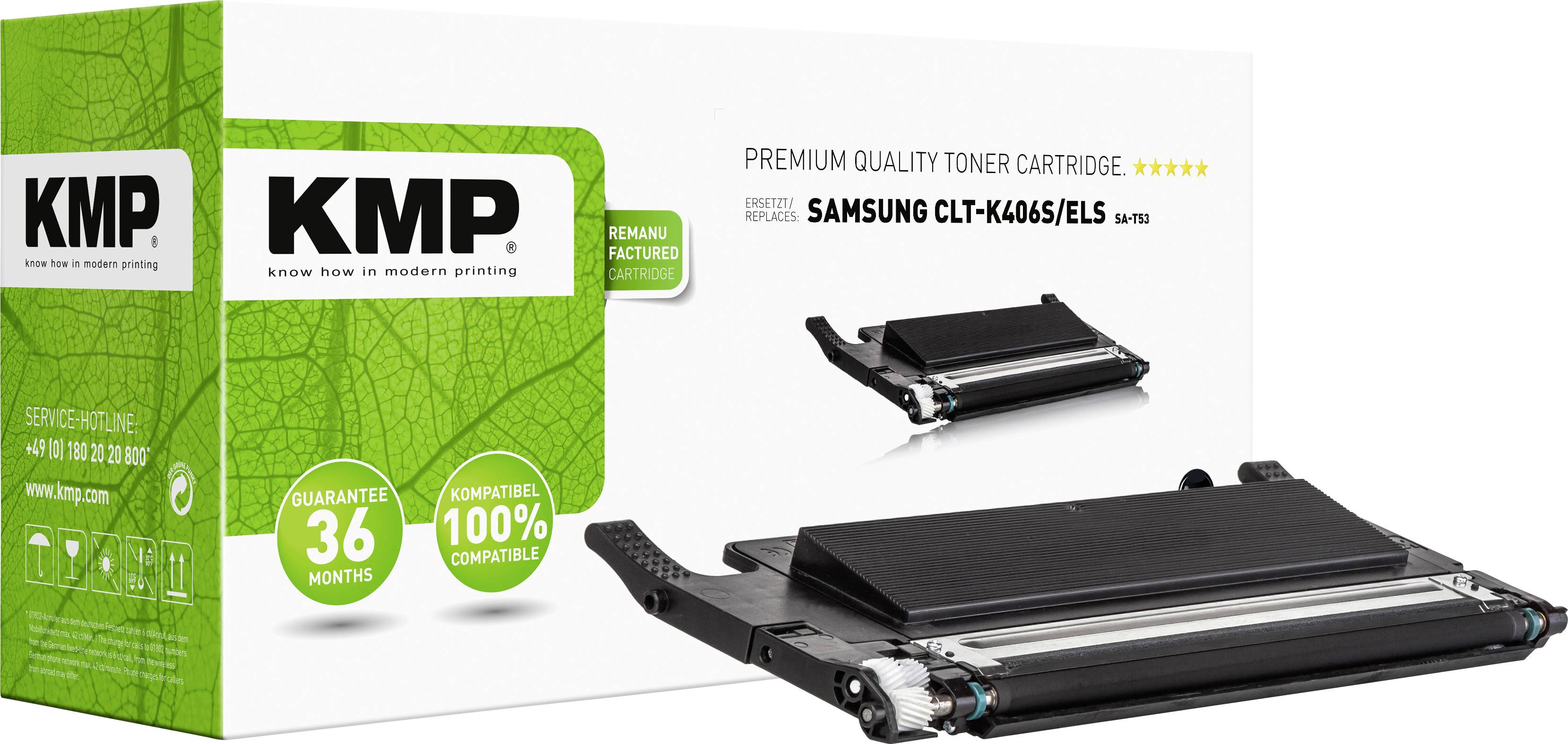 Cassette de toner KMP SA-T53 remplace Samsung CLT-K406S compatible noir 1500 pages