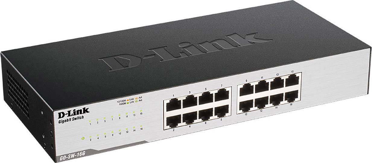 Switch réseau D-Link GO-SW-16G/E 16 ports 1 GBit/s