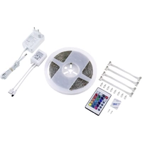 Ruban LED (Set complet) Renkforce 5MAC862W avec connecteur mâle 230 V 5 m RVB Ruban LED (Set complet) Renkforce 5MAC862W avec connecteur mâle 230 V 5 m RVB
