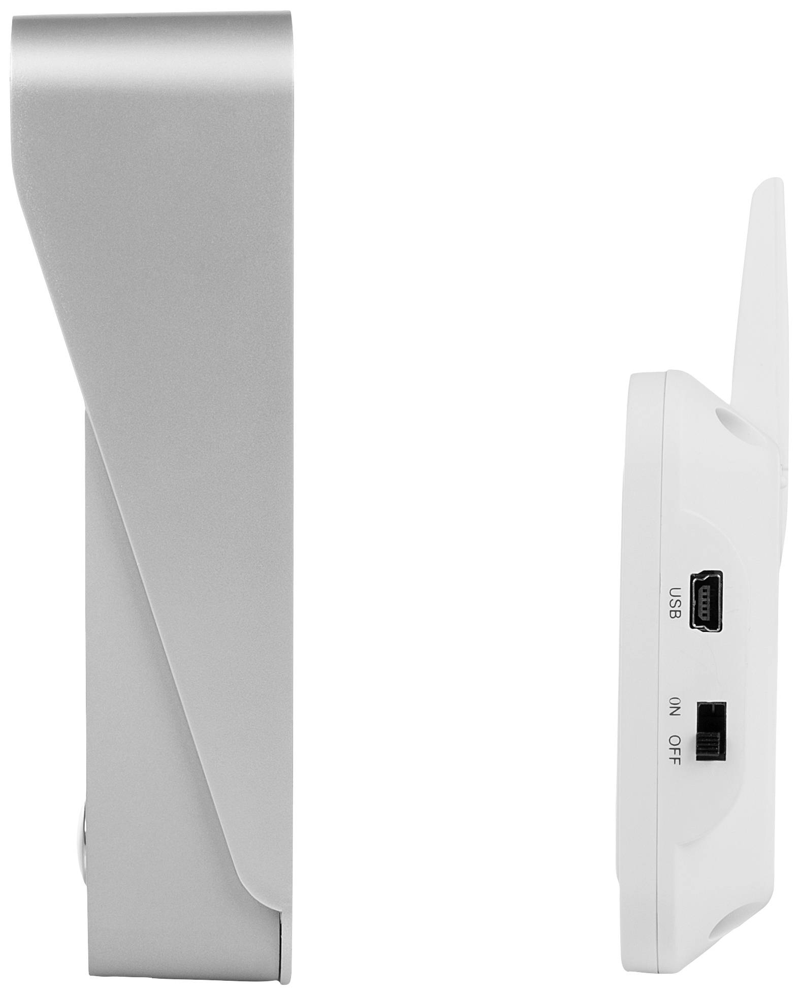 Smartwares Interphone vidéo radio Set complet 1 foyer gris, argent