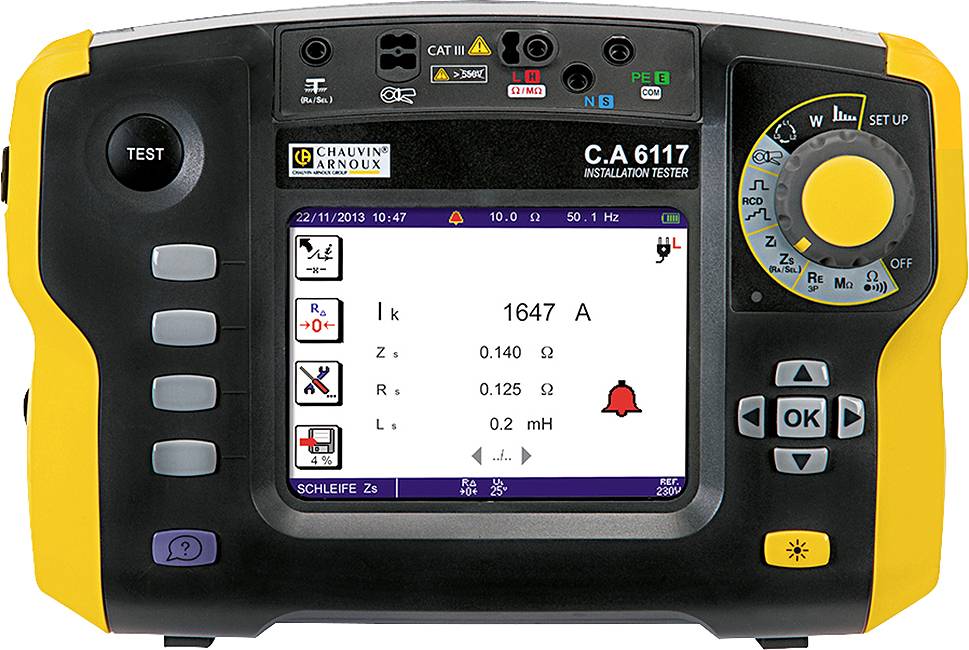 Chauvin Arnoux C.A 6117 + Software Dataview Kit testeur d'installation Norme VDE 0100, 0105, 0413