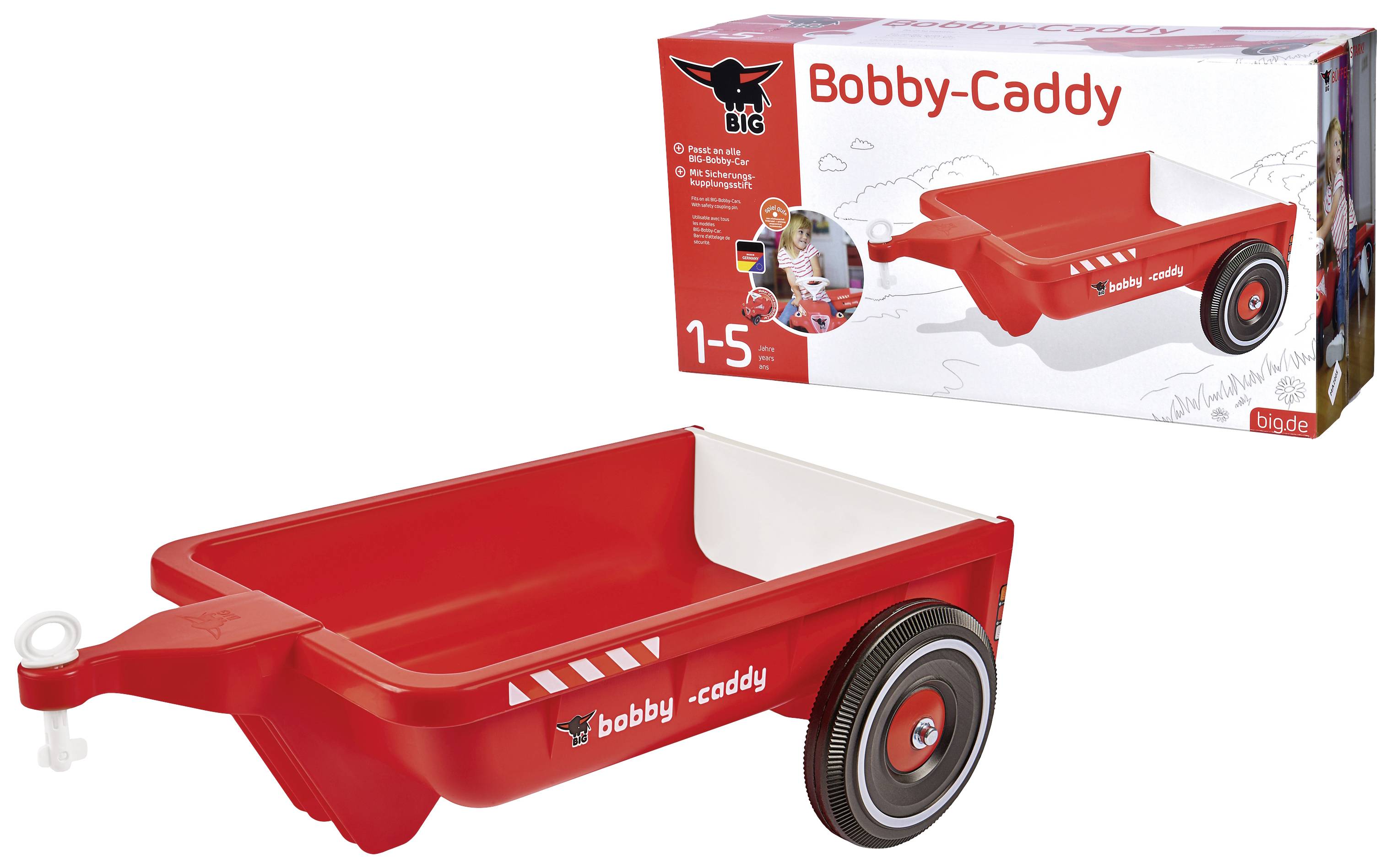 Remorque BIG Bobby-Caddy rouge