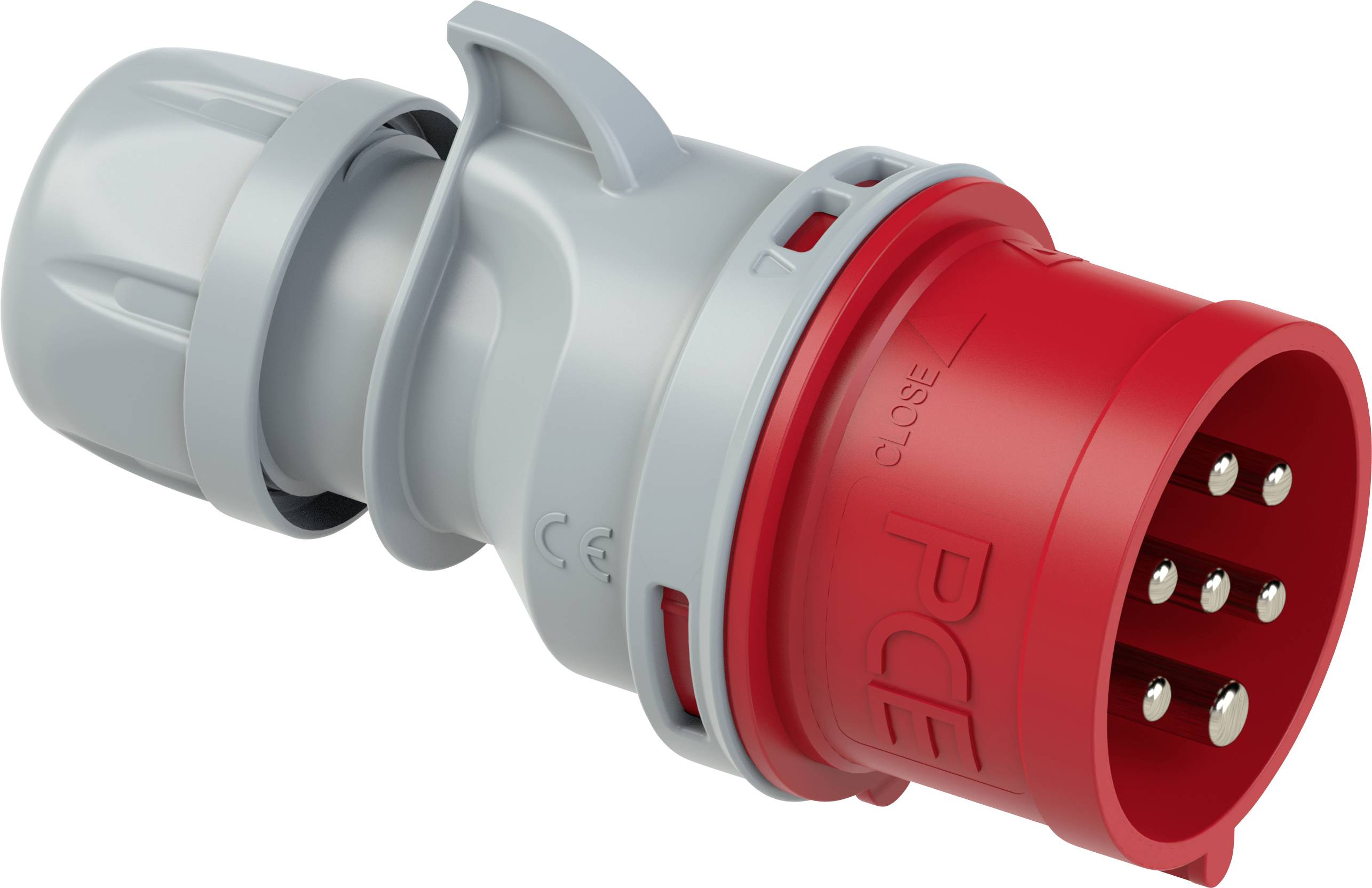 Mâle CEE 16 A 7 pôles PCE Shark 017-6v 400 V rouge, gris 1 pc(s)