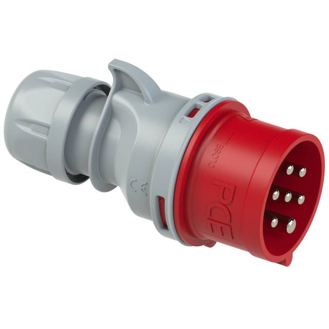 Mâle CEE 32 A 7 pôles PCE Shark 027-6v 400 V rouge, gris 1 pc(s)