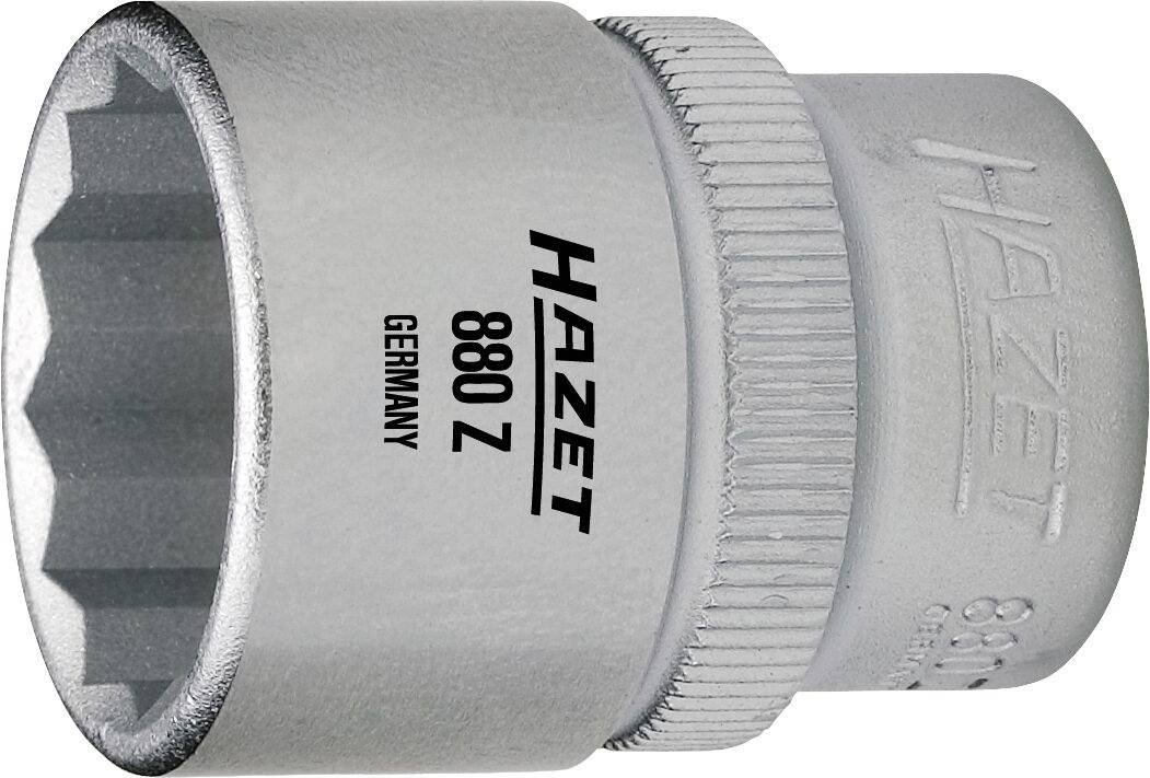 Adaptateur de clé à cliquet en métal, marque 'Hazet 880 Z', adapté aux outils et machines.