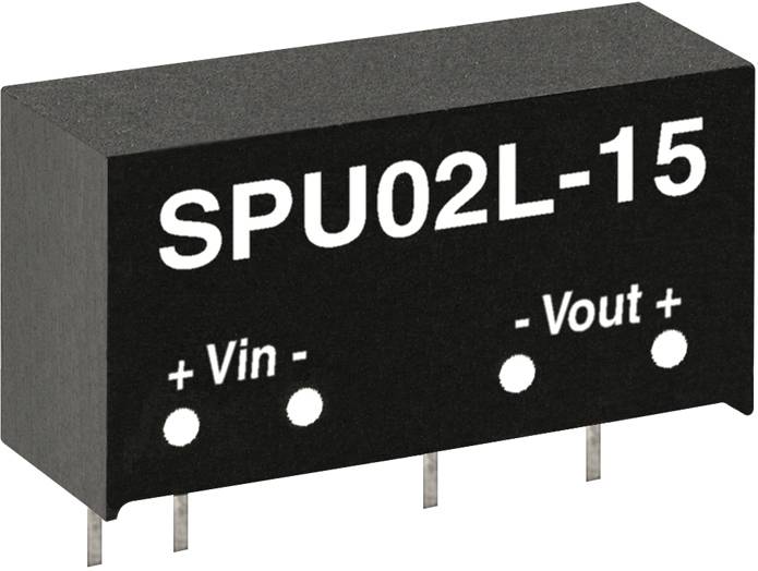 Convertisseur DC/DC Mean Well SPU02L-15 15 V DC 133 mA